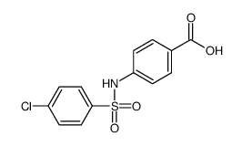 4-[(4-chlorophenyl)sulfonylamino]benzoic acid结构式