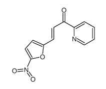 3-(5-Nitro-2-furyl)-1-(2-pyridyl)-2-propen-1-one structure