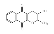 2H-Naphtho[2,3-b]pyran-5,10-dione, 3,4-dihydro-3-hydroxy-2-methyl-, trans- Structure