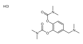 [3,4-bis(dimethylcarbamoyloxy)phenyl]methyl-dimethylazanium,chloride Structure
