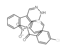 1H-Indole-3-carboxaldehyde,2-chloro-1-(4-chlorobenzoyl)-, 3-[2-(3-nitrophenyl)hydrazone]结构式