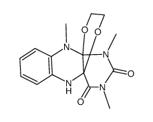 4a,10a-ethylenedioxy-1,3,10-trimethyl-4a,5,10,10a-tetrahydroalloxazine结构式