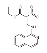 ethyl 3-(isoquinolin-1-ylamino)-2-nitroprop-2-enoate Structure