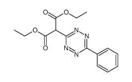 diethyl 2-(6-phenyl-1,2,4,5-tetrazin-3-yl)propanedioate Structure