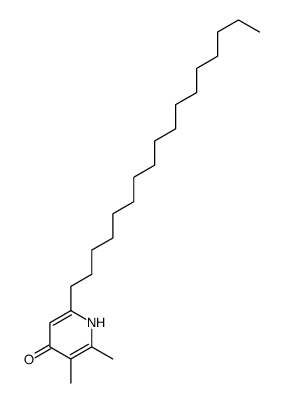 6-heptadecyl-2,3-dimethyl-1H-pyridin-4-one结构式