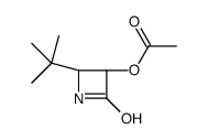 2-Azetidinone,3-(acetyloxy)-4-(1,1-dimethylethyl)-,(3R,4S)-(9CI)结构式