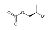 (-)-(R)-2-bromo-1-nitrooxypropane Structure