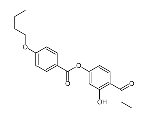 (3-hydroxy-4-propanoylphenyl) 4-butoxybenzoate Structure