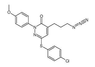 4-(3-Azido-propyl)-6-(4-chloro-phenylsulfanyl)-2-(4-methoxy-phenyl)-2H-pyridazin-3-one Structure