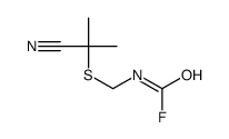 N-(2-cyanopropan-2-ylsulfanylmethyl)carbamoyl fluoride Structure