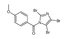 (4-methoxyphenyl)-(2,4,5-tribromoimidazol-1-yl)methanone结构式