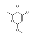 4-chloro-6-methoxy-2-methyl-2H-pyran-3(6H)-one结构式