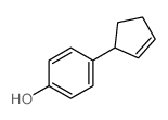 4-(1-cyclopent-2-enyl)phenol structure