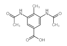 Benzoic acid,3,5-bis(acetylamino)-4-methyl- structure