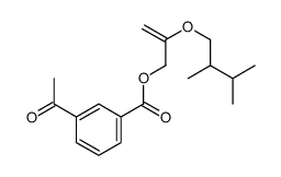 2-(2,3-dimethylbutoxy)prop-2-enyl 3-acetylbenzoate结构式