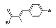 4-Brom-α-methyl-zimtsaeure Structure