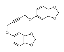 5-(4-benzo[1,3]dioxol-5-yloxybut-2-ynoxy)benzo[1,3]dioxole Structure