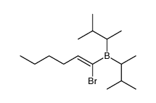 (1-bromohex-1-en-1-yl)bis(3-methylbutan-2-yl)borane Structure