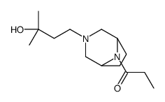 1-[3-(3-hydroxy-3-methylbutyl)-3,8-diazabicyclo[3.2.1]octan-8-yl]propan-1-one结构式