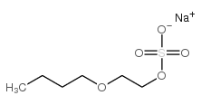 sodium 2-butoxyethyl sulphate结构式