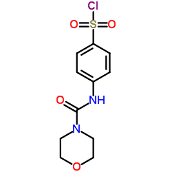 4-[(MORPHOLINE-4-CARBONYL)-AMINO]-BENZENESULFONYL CHLORIDE结构式