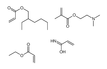 2-(dimethylamino)ethyl 2-methylprop-2-enoate,2-ethylhexyl prop-2-enoate,ethyl prop-2-enoate,prop-2-enamide结构式
