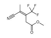 methyl 4-cyano-3-(trifluoromethyl)pent-3-enoate结构式
