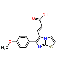 3-[6-(4-METHOXY-PHENYL)-IMIDAZO[2,1-B]THIAZOL-5-YL]-ACRYLIC ACID Structure