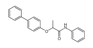 2-([1,1'-biphenyl]-4-yloxy)-N-phenylpropanamide结构式