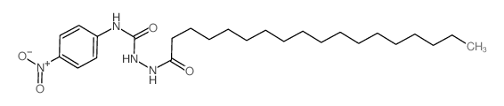 3-(4-nitrophenyl)-1-(octadecanoylamino)urea结构式