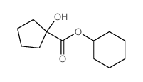 cyclohexyl 1-hydroxycyclopentane-1-carboxylate结构式