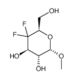 alpha-D-xylo-Hexopyranoside, methyl 4-deoxy-4,4-difluoro- (9CI) Structure