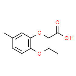Acetic acid, (6-ethoxy-m-tolyloxy)- (5CI) Structure
