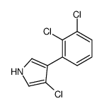 3-chloro-4-(2,3-dichlorophenyl)-1H-pyrrole结构式