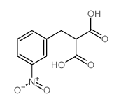 2-[(3-nitrophenyl)methyl]propanedioic acid Structure