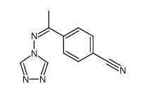 4-(1-((4H-1,2,4-triazol-4-yl)imino)ethyl)benzonitrile结构式