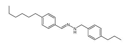 N-[(E)-(4-hexylphenyl)methylideneamino]-1-(4-propylphenyl)methanamine Structure