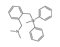 N,N-dimethyl-1-(2-((methyldiphenylsilyl)methyl)phenyl)methanamine结构式