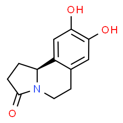Pyrrolo[2,1-a]isoquinolin-3(2H)-one, 1,5,6,10b-tetrahydro-8,9-dihydroxy-, (10bS)- (9CI) Structure