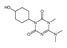 6-(dimethylamino)-3-(4-hydroxycyclohexyl)-1-methyl-1,3,5-triazine-2,4-dione结构式