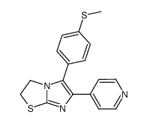 5-(4-methylthiophenyl)-6-(pyridin-4-yl)-2,3-dihydro-imidazo[2,1-b]thiazole Structure