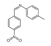 N-(4-methylphenyl)-1-(4-nitrophenyl)methanimine Structure