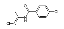 N-chloro-N'-(4-chloro-benzoyl)-acetamidine Structure