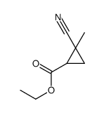 Cyclopropanecarboxylic acid, 2-cyano-2-methyl-, ethyl ester, cis- (9CI)结构式