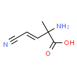 3-Butenoicacid,2-amino-4-cyano-2-methyl-,(E)-(9CI)结构式