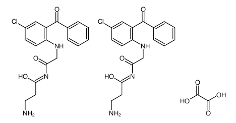 3-amino-N-[2-(2-benzoyl-4-chloroanilino)acetyl]propanamide,oxalic acid Structure