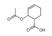 cis-2-Acetoxy-1-carboxy-Δ3-cyclohexen Structure