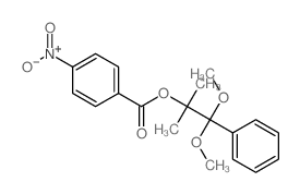 (1,1-dimethoxy-2-methyl-1-phenyl-propan-2-yl) 4-nitrobenzoate structure