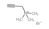 2-Propyn-1-aminium,N,N,N-trimethyl-, bromide (1:1)结构式