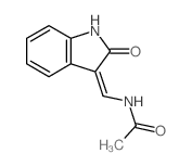 Acetamide,N-[(1,2-dihydro-2-oxo-3H-indol-3-ylidene)methyl]-结构式